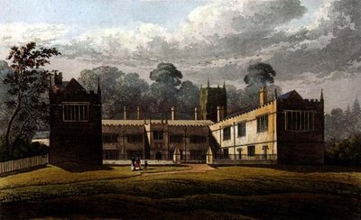 Lanhydrock House, do "Repositório de Artes" de Ackermann de J.W. (after) Stockdale