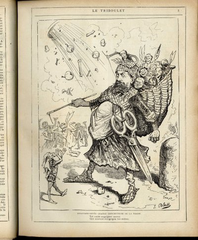 Ilustração de J. Blass" (1847-1892) em Le Triboulet de J. (1847 1892) Blass