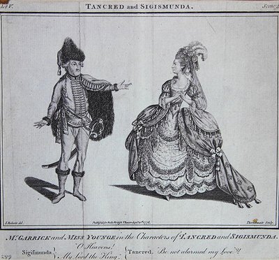 "Ó Meu Senhor, o Rei dos Céus", cena de "Tancred e Sigismunda", de James Thomson. de J. (after) Roberts