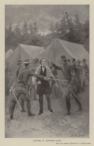 Captura de Jefferson Davis (litho) de J. (after) Steeple Davis
