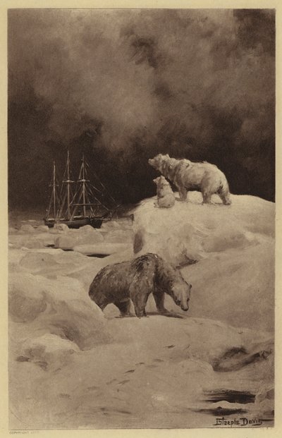 Peary in the Arctic Regions (Litho) de J. (after) Steeple Davis