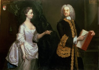 Retrato de Sir John Perceval, 1º Conde de Egmont de J. Aberry