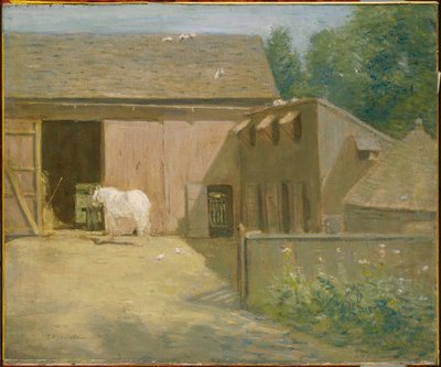 Quintal de quinta na Nova Inglaterra de J. Alden Weir