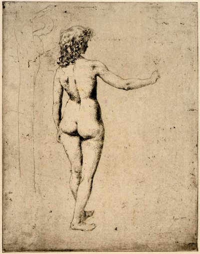 Estudo de nu de J. Alden Weir