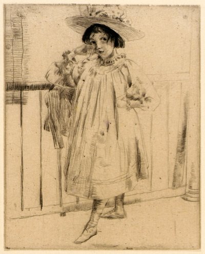 No alpendre de J. Alden Weir