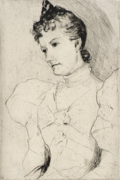 Retrato de Miss Ross de J. Alden Weir