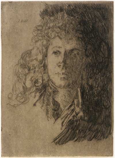 Retrato de uma rapariga de J. Alden Weir