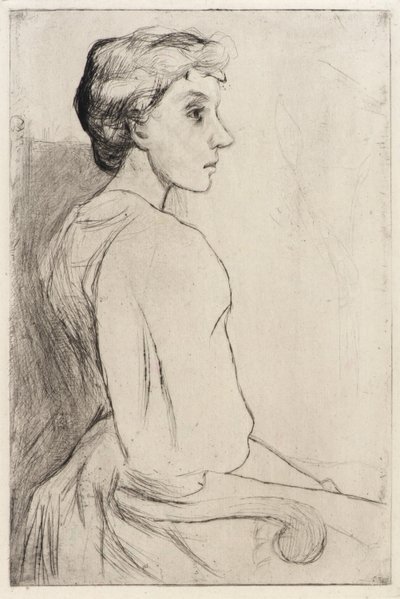 Retrato de uma mulher de J. Alden Weir
