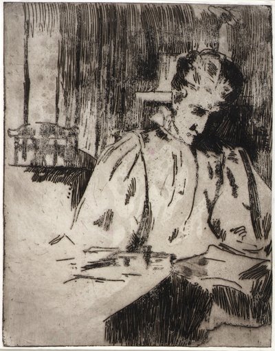 Mulher Ler de J. Alden Weir
