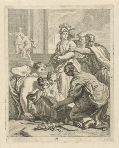Aquiles e as filhas de Lycomedes
Cenas da vida de Aquiles (título da série)
Vitam et mortem Achilli (título da série) de J. Alexander Janssens