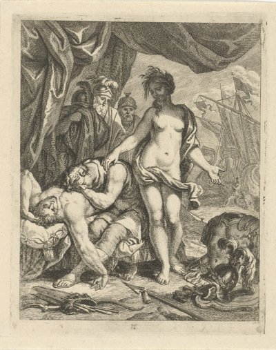 Aquiles lamenta a morte de Pátroclo Cenas da Vida de Aquiles (título da série) Vitam et mortem achilli (título da série) de J. Alexander Janssens