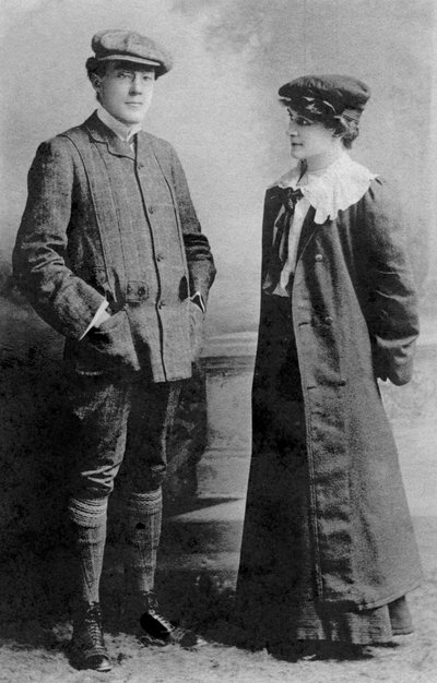 Mabel Hackney e Laurence Irving, 1907. de J. Beagles and Co.