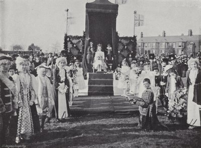 Knutsford May Day Festival, coroando a rainha de J. Benjamin Stone