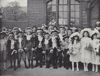 Knutsford May Day Festival, as crianças de J. Benjamin Stone