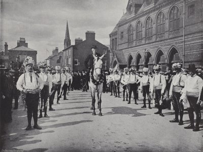 Knutsford May Day Festival, os dançarinos de Morris de J. Benjamin Stone