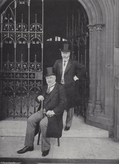Sir Edward Reed, KCB e Mr. ET Reed de J. Benjamin Stone