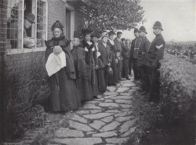 The Biddenden Maids Charity, distribuindo Pão e Queijo de J. Benjamin Stone