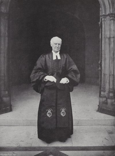 O Capelão da Câmara dos Comuns, Arcebispo Wilberforce (foto a p/b) de J. Benjamin Stone