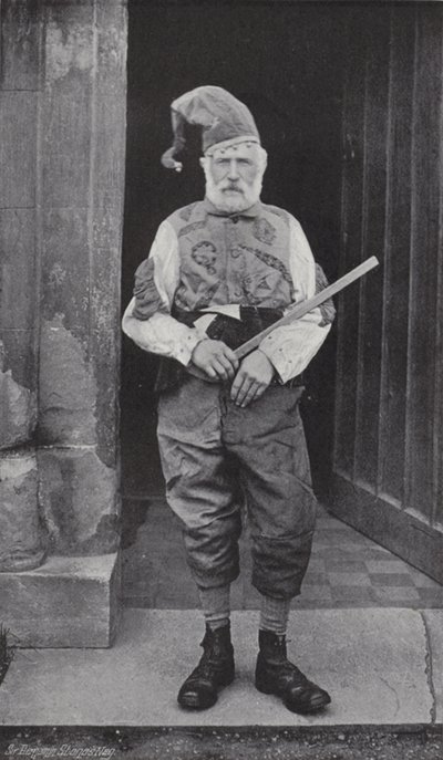 A dança do chifre, abades Bromley, o tolo e Robin Hood de J. Benjamin Stone
