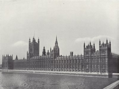 O Palácio de Westminster de J. Benjamin Stone