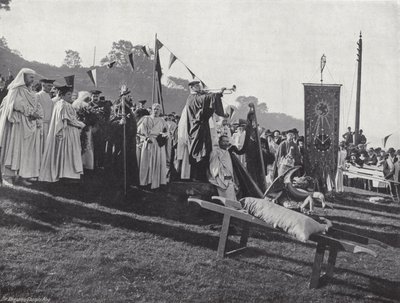 O galês Eisteddfod, abertura do Gorsedd de J. Benjamin Stone