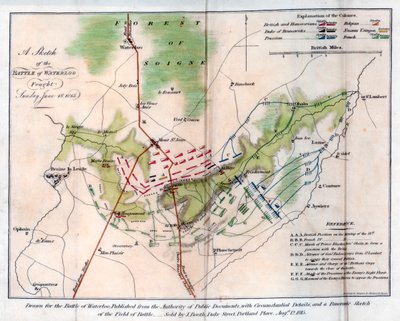 A Batalha de Waterloo, 1815 1816. de J Booth