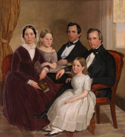 William Jervis Hough e Família, c. 1852-1853. de J. Brayton Wilcox