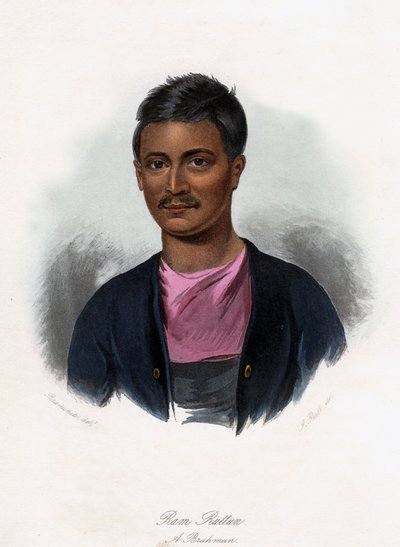 Ram Ruttun. Um Brahman, c1840. de J. Bull