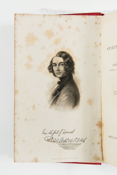 Gravura de Charles Dickens em Um Novo Espírito da Idade 1844 (gravura) de J. C. Armytage