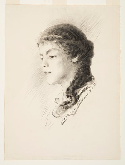 Retrato, possivelmente Elizabeth Vail de J. Carroll Beckwith