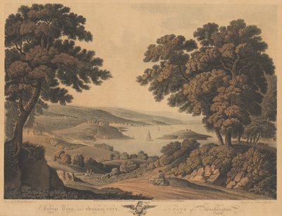 Georgetown e Cidade Federal ou Cidade de Washington de J. Cartwright after George Beck