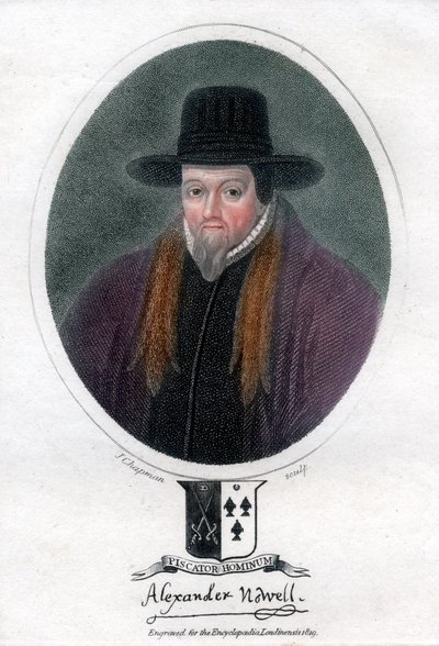 Alexander Nowell, clérigo e teólogo inglês, 1819. de J. Chapman