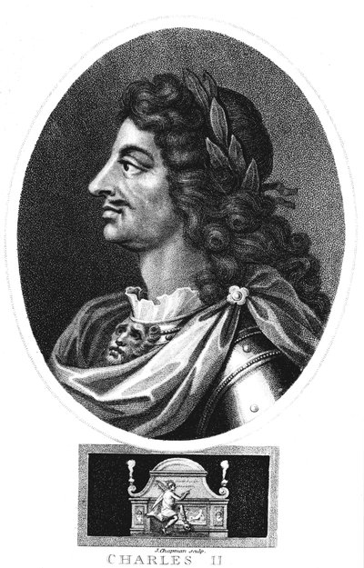 Carlos II, rei da Grã-Bretanha e Irlanda 1660-1685, c1810 de J. Chapman