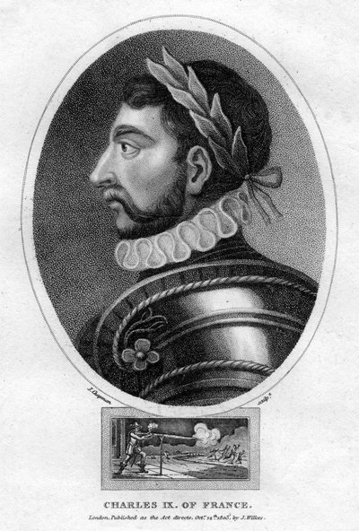 Carlos IX, rei da França, 1805. de J. Chapman