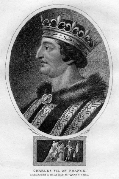 Carlos VII, rei da França, 1805. de J. Chapman
