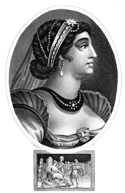 Cleópatra, rainha do Egito, 1804. de J. Chapman