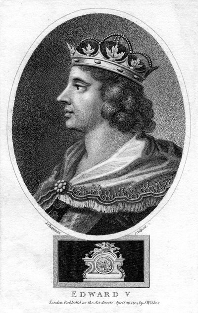 Rei Edward V da Inglaterra, 1804. de J. Chapman
