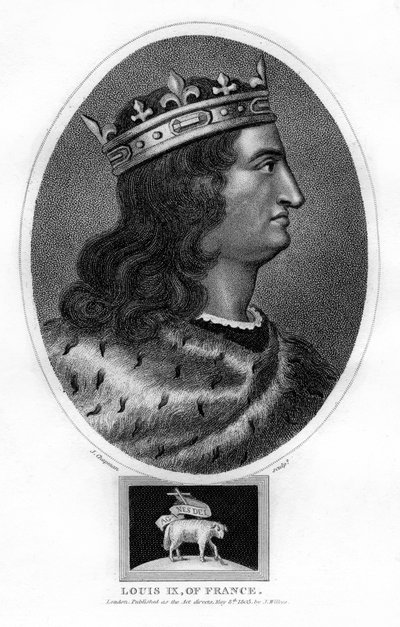 Luís IX, rei da França, 1805. de J. Chapman