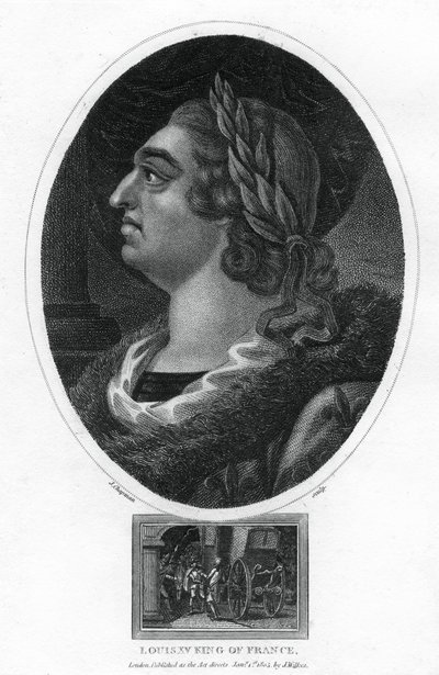 Luís XV, rei da França, 1805. de J. Chapman