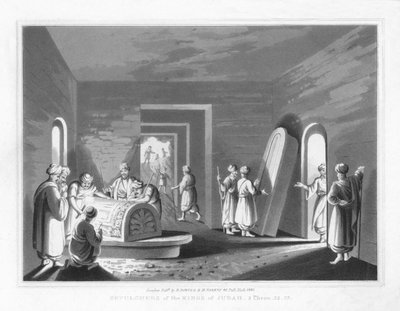 Sepulcros dos reis de Judá. 2 Crônicas, 32,33, 1830 de J. Clarke