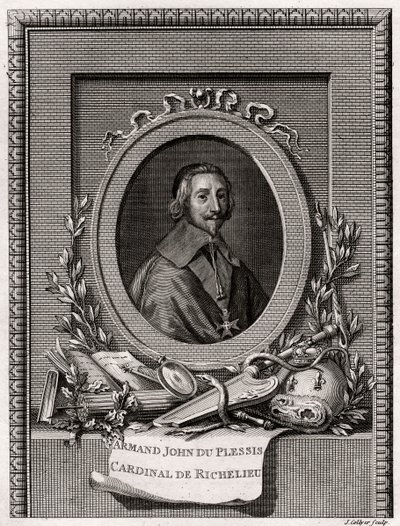 Armand Jean Du Plessis, Cardeal e Duque de Richelieu, 1775 de J. Collyer