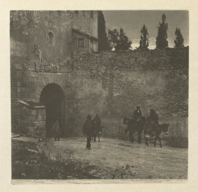 Trabalho de Câmara: A Gateway - Segovia, 1914. de J. Craig Annan