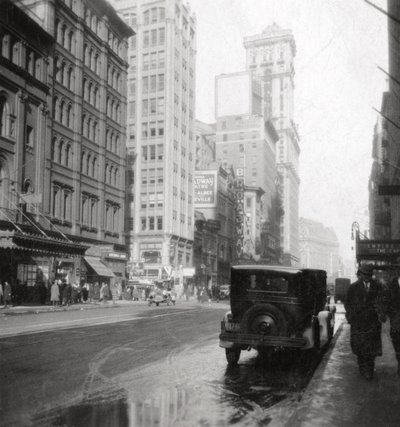 Broadway e Times Building, Nova York, EUA, século XX de J. Dearden Holmes