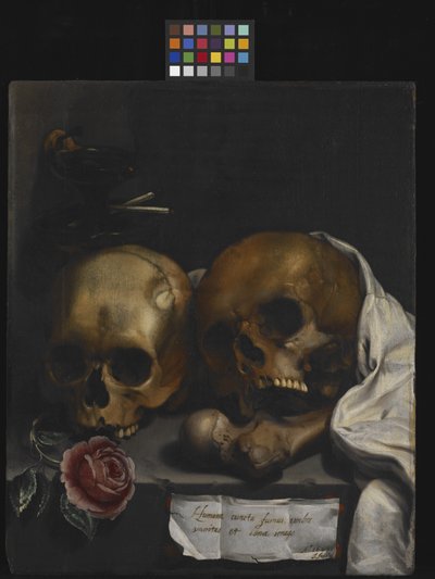 Natureza morta Vanitas de J Falk