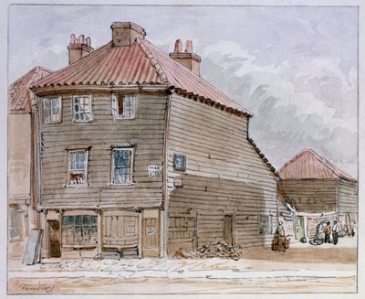 Vista, de, um, casa velha, em, rua alta, Lambeth de J. Findley