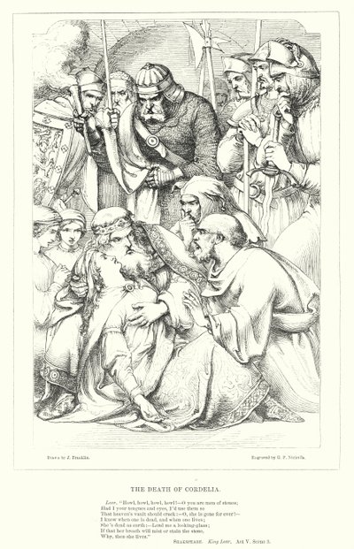 A Morte da Cordélia (gravura) de J. Franklin