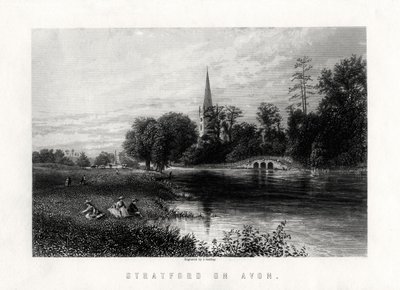 Stratford em Avon, Inglaterra, 1883 de J. Godfrey