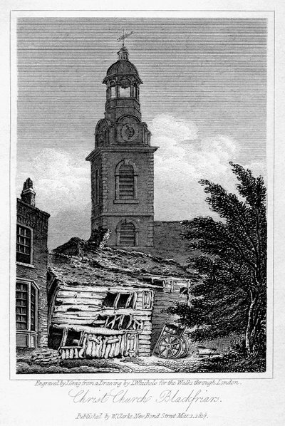 Igreja de Cristo, Blackfriars, Southwark, Londres, 1817. de J. Greig