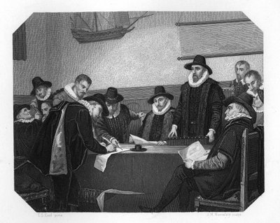 Formação da Companhia Holandesa das Índias Orientais, 1602, c1870. de J. H. Rennefeld