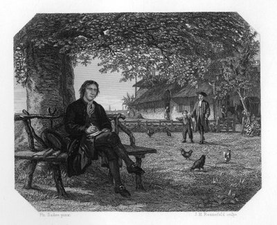 Hubert Kornelisz e Justus van Effen, c1870. de J. H. Rennefeld